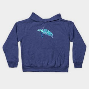 Blue turtle Kids Hoodie